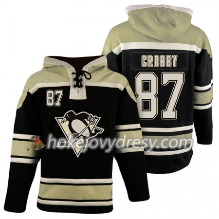 Pittsburgh Penguins Sidney Crosby 87 Černá Sawyer Mikiny Hooded - Pánské